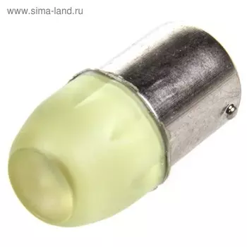 Лампа светодиодная S25, 12В 3SMD Жёлтая Skyway,, S08201252