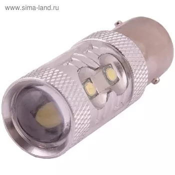 Лампа светодиодная S25(P21W), 12В 10 диодов, с цоколем Skyway,, S08201032