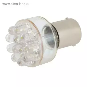 Лампа светодиодная Skyway S25 (P21W), 12 В, 12 диодов, с цоколем, S08201045