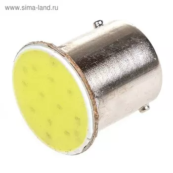 Лампа светодиодная S25(P21W) 12V 1 COB, БелаяSkyway, набор 2 шт, S08201325