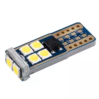 Лампа светодиодная Skyway T10 (W5W), 12 В, 10 SMD диодов, без цоколя, 1-конт, белая