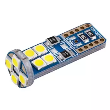 Лампа светодиодная, SKYWAY, T10, (W5W), 12V, 12 SMD диодов, без цоколя, 1-конт, белая