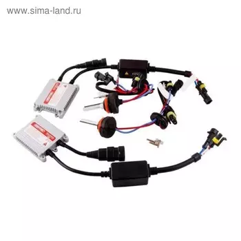 Лампа ксеноновая H11, 12В 35Вт, 4300K, Skyway, набор 2 шт блока розжига , SH11 4300K D13 12V35W