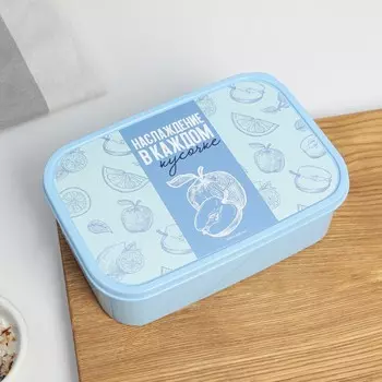Ланч - бокс прямоугольный «Наслаждение вкусом», 1200 мл