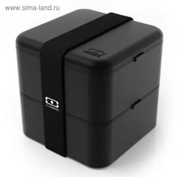 Ланч-бокс Square, чёрный, 1,7 л