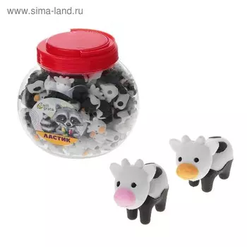 Ластик фигурный "Корова" МИКС