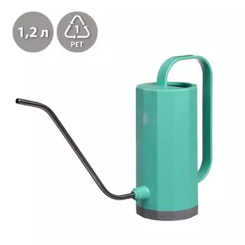 Лейка с длинным носиком, 1.2 л, без рассеивателя, зелёная, Greengo