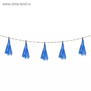 Лента тассел, набор 5 шт., цвет синий