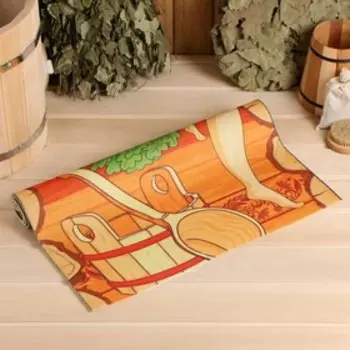 Лежак для бани "Хозяйка бани" 145х50 см