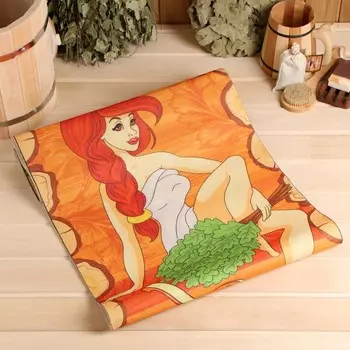 Лежак для бани "Хозяйка бани" 145х50 см