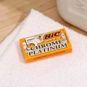 Лезвия BiC PLATINUM chrome на карте, 5 шт.