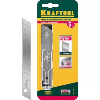 Лезвия KRAFTOOL 09601-09-S5_z02, сегментированные, 9 мм, 5 шт.
