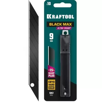 Лезвия KRAFTOOL 09602-09-S10, сегментированные, 9 мм, 10 шт.