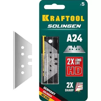 Лезвия KRAFTOOL Solingen-А24 09625-S5_z02, трапециевидные, 5 шт.