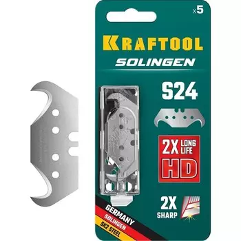 Лезвия KRAFTOOL Solingen-S24 09643-S5_z02, трапециевидные, 5 шт.
