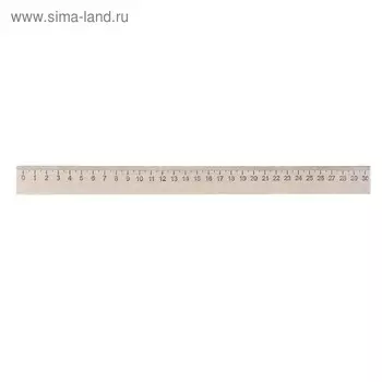 Линейка деревянная 30 см, Calligrata (штрих-код), Россия