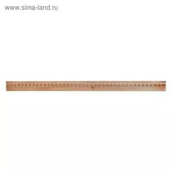 Линейка деревянная 40 см, Calligrata (штрих-код), Россия