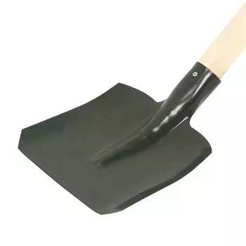Лопата совковая, L = 66,5 см, деревянный черенок, МИКС