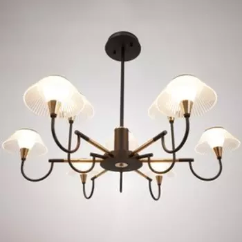 Люстра 1695/9 LED 216 Вт 3000-6000К черно-золотой 9595113 см BayerLux