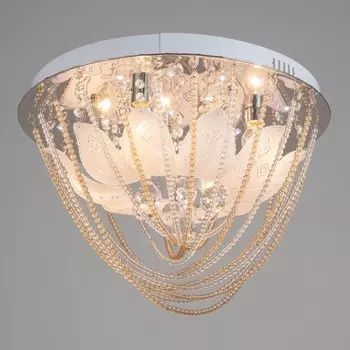 Люстра 5567/500 хром 5х40Вт E14 LED ПДУ 50х50х39см