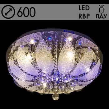 Люстра 55729/600 CR хром 8х40Вт E14 LED-RBP ПДУ 60х60х27см