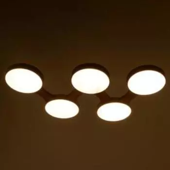 Люстра 625360/5 LED 65 Вт 3 режима 3000-6000К светлое дерево 80475 см BayerLux