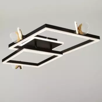 Люстра "Бабочки Трио" 54Вт LED 6000К черный 65х45х10см BayerLux