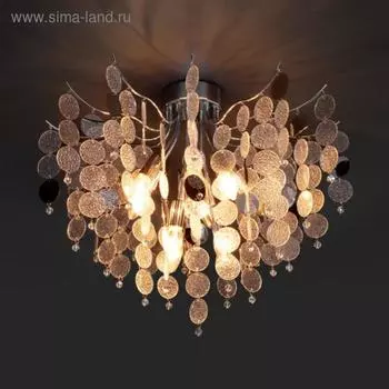 Люстра Bolla, 9x60Вт E14, цвет хром