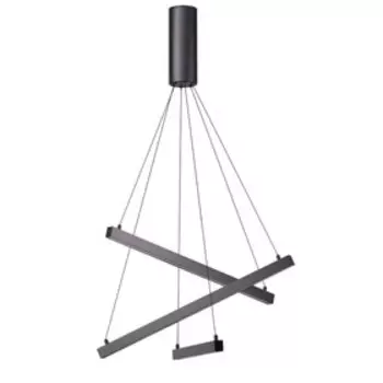 Люстра Cometa, 39Вт LED, 3000К, 2180лм, цвет чёрный
