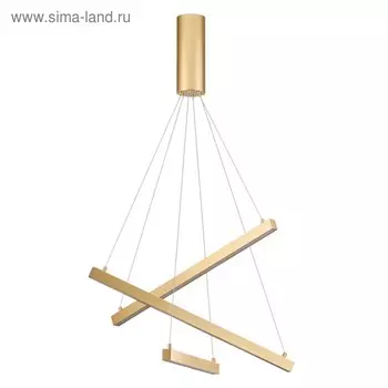 Люстра Cometa, 39Вт LED, 3000К, 2180лм, цвет золото