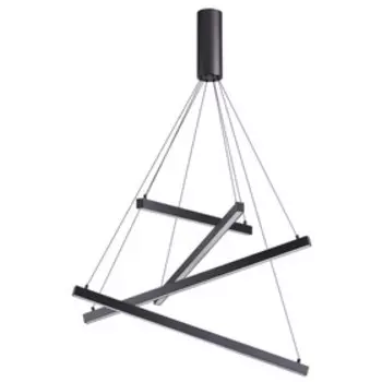 Люстра Cometa, 48Вт LED, 3000К, 2700лм, цвет чёрный