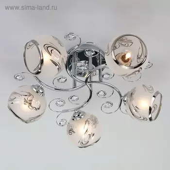 Люстра Delano 5x60Вт E27 хром