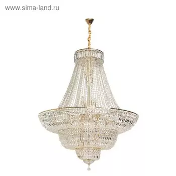 Люстра "Диана" 36x40Вт E14 золото 130x130x280см