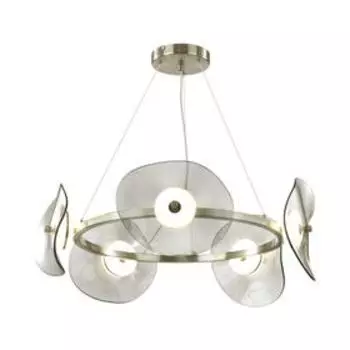 Люстра FLUENT, 48Вт LED 3500K, 869лм, цвет никель, IP20