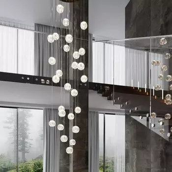 Люстра каскадная CRYSTAL LED 120W 4000K 6600Лм