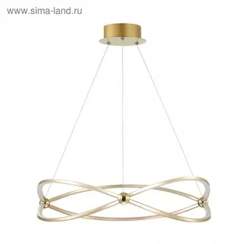 Люстра Lesla, 43Вт LED, 4000K , 2834лм, цвет золото