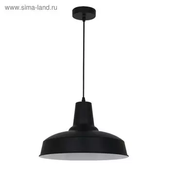 Люстра подвес BITS 1x60W E27, чёрный 35x35 см