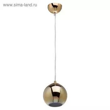 Люстра подвес "Фрайталь" 1x40W E27 золото 14x14x460см