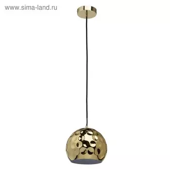 Люстра подвес "Котбус" 1x5W E27 золото 20x20x380см