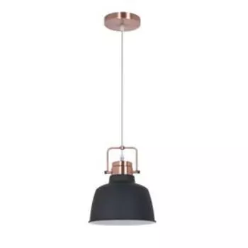 Люстра подвес Sert 1x60W E27 чёрный, медный 22x22 см