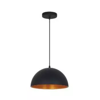 Люстра подвес UGA 1x60W E27, чёрный, золотой 30x30 см