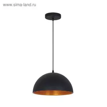 Люстра подвес UGA 1x60W E27, чёрный, золотой 30x30 см