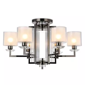 Люстра потолочная Ambrella light, Traditional, TR4422, 6хE27, цвет чёрный хром