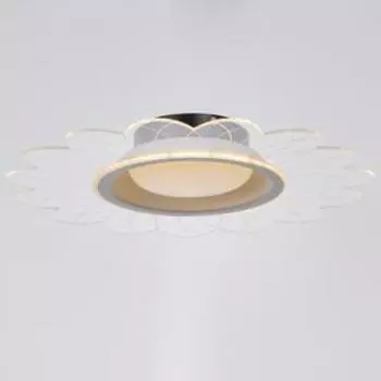 Люстра с ПДУ 1200/1 LED 52 Вт 3000-6000К диммер белый-прозрачный 50508 см BayerLux