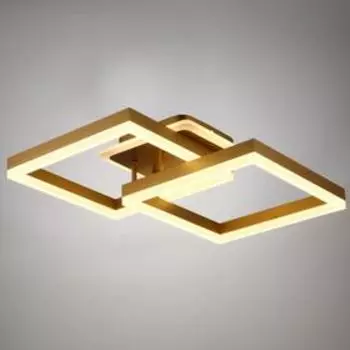 Люстра с ПДУ 1350/1 LED 123Вт 3000-6000К золото 45х45х14 см BayerLux