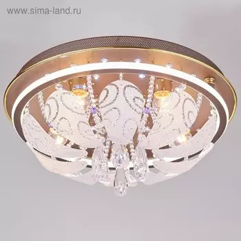 Люстра с ПДУ 15207/5 5хE27, 40Вт коричневый 50х50х25 см