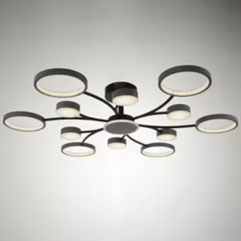 Люстра с ПДУ 2299/13GR LED 256 Вт 3000-6000К серый 10610618 см BayerLux