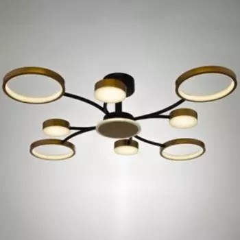 Люстра с ПДУ 2299/9GD LED 176 Вт 3000-6000К золото 888818 см BayerLux