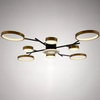 Люстра с ПДУ 2300/9GD LED 190 Вт 3000-6000К золото 85859 см BayerLux