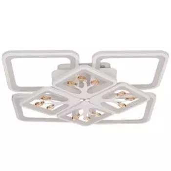 Люстра с ПДУ 671142/8 LED 240 Вт диммер RGB 3 режима 3000-6000К белый 56.556.514 см BayerLux